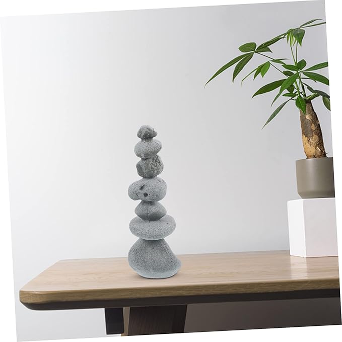 Zen Micro Landscape Rockery Ornament Decorative Bonsai Landscaping Stone for Aquarium Garden and Outdoor Vivid Scenery Simulation Rockery Statue