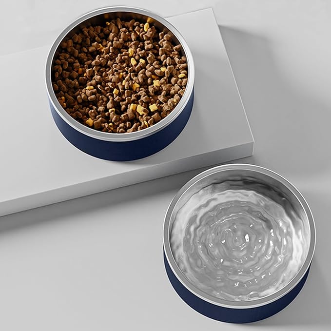 YINGFAN Dog Bowls Durable Non-Slip Stainless Steel Dog Bowls Heavy Duty Basic Bowl for Dogs (32 oz)