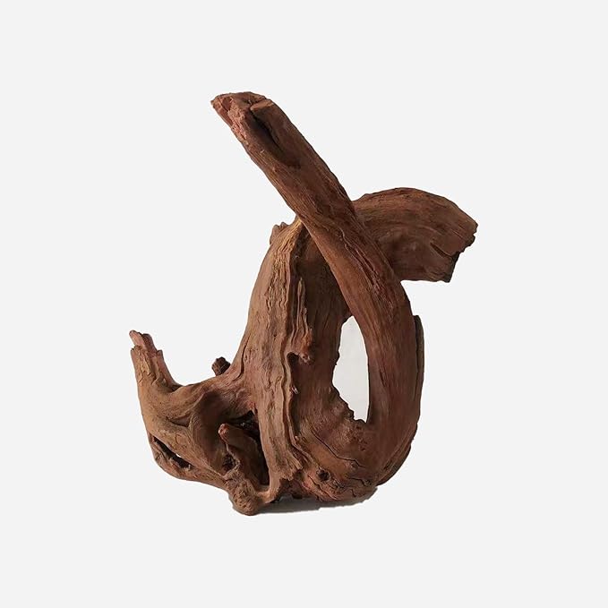 Natural Driftwood for Aquarium Decor, L11.81×W12.2×H9.84 Inches Large Drift Wood Decorations for Reptile Hide, Fish Tank, Optional Shapes