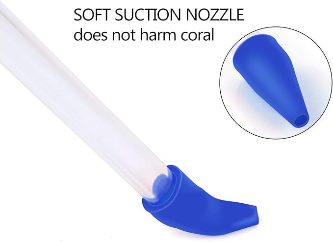 Aquarium Choice Coral Feeder Long Syringe Tube Liquid Fertilizer Feeder SPS HPS Marine Reef Coral Feeder Tool Fish Excreta Cleaner (6 Units 46.5CM/18.3 Inch)
