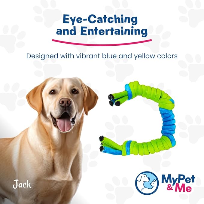 My Pet & Me - Durable 4-Knot Rope Dog Toy - Perfect for Puppies & Tough Chewers - Dog Chew Toy for Tug of War, and Interactive Play - Teething Toys for Puppies & Dogs