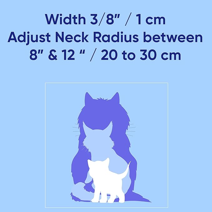 Pawtitas Reflective Cat Collar with Safety Buckle and Removable Bell Cat Collar Kitten Collar Teal Cat Collar One Size