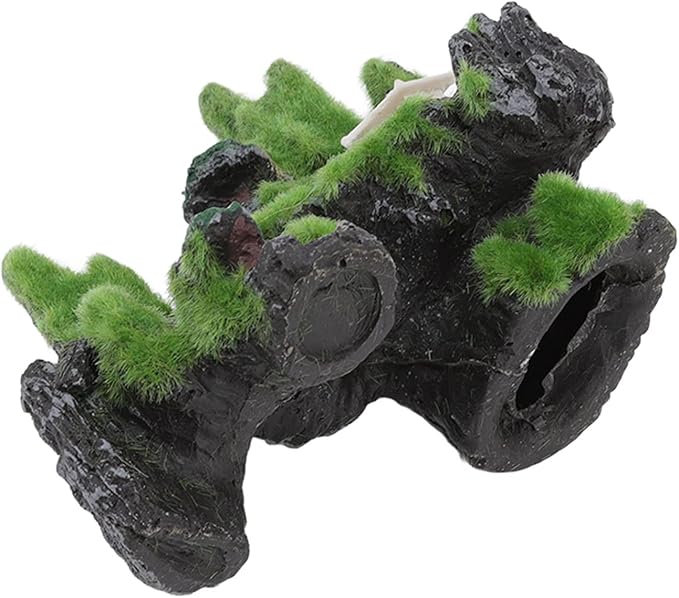 Pssopp Aquarium Mountain View, Aquarium Rockery Landscape Rockery Landscape Rock Hiding Cave Artificial Hill Fish Tortoise Aquarium Landscape Ornament for Fish Aquarium Terrarium