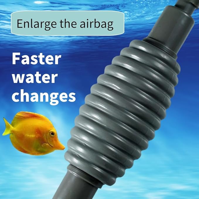 Aquarium Vacuum Gravel Cleaner, Aquarium Siphon, Aquarium Cleaning Tools, Fish Tank Cleaner, Long Hose & Cleaning 1.7m Long, Water Change and Sand Washing, Medium,Small - Fish Tanks