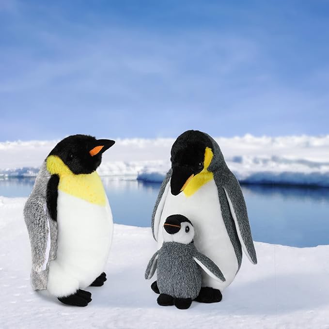 Penguin Plush Toy, 10" Stuffed Animal Small Plushie Doll, Soft Fluffy Like Real Penguin Hugging Toy - Present for Every Age & Occasion