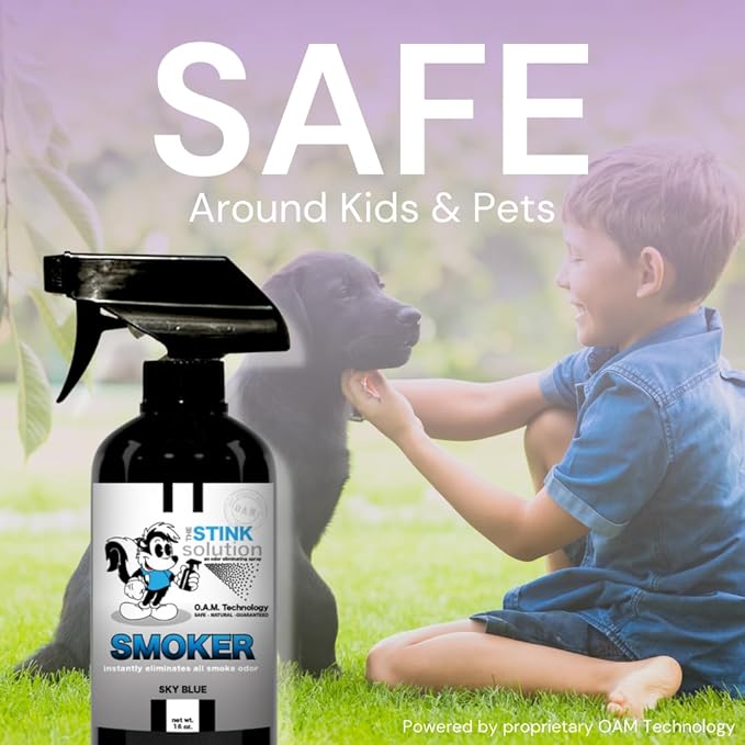 Smoke Odor Eliminator Spray for Home, Car, Clothes, Hands, Hair, Walls, & More | Completely Neutralizes All Types of Smoke Odor | Best Smoke Smell Remover Bamboo Teak 1 Gallon