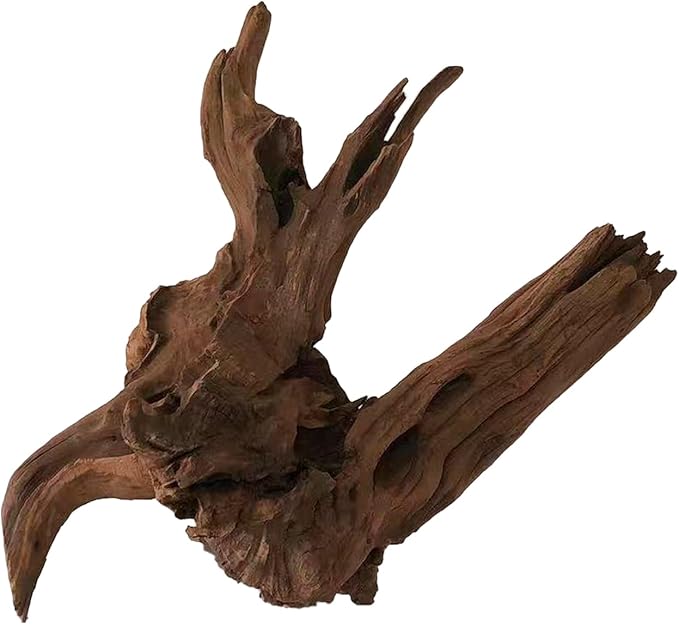 Natural Driftwood for Aquarium Decor, L17.32×W12.2×H18.11 Inches Large Drift Wood Decorations for Reptile Hide, Fish Tank, Optional Shapes