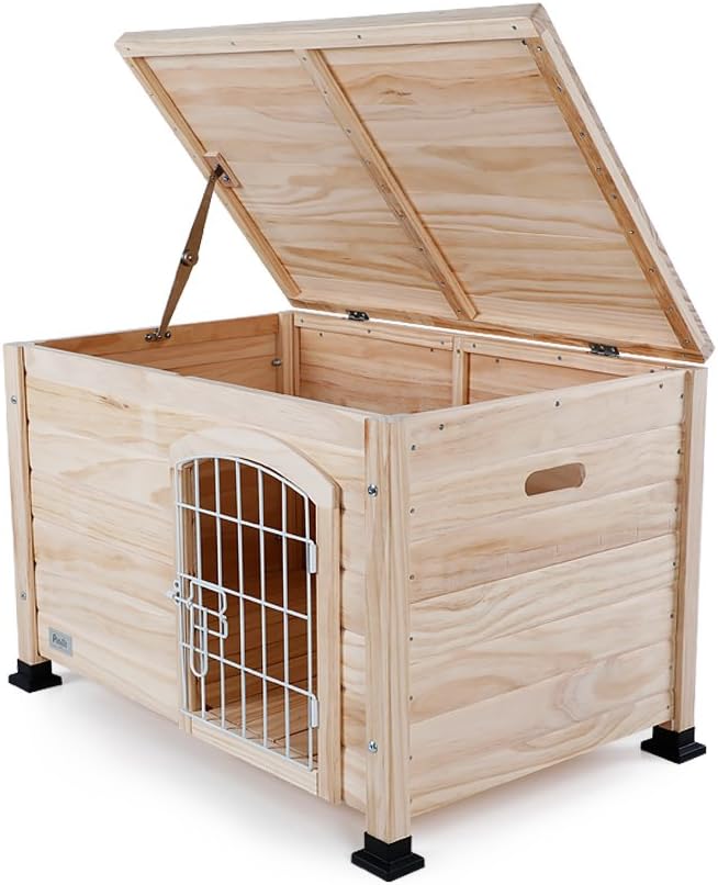 Petsfit Modern Pet Home Enclosure with Concealed Litter Area, Elegant Cat Furniture with Entryway, Indoor Pet Shelter & Side Table, Ideal for Cats and Small Pets Under 22lbs,31" L x 20.5" W x 20.5" H