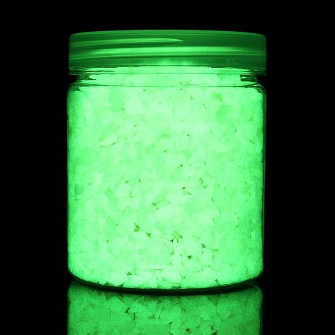 Shiny Stone Glow in The Dark Gravel Stones Rocks, Aquarium Gravel, Glow Rocks Stones,Decorative Rocks for Fish Tank Aquarium Garden Planter Landscape Decoration,280g/10oz (3-5mm, Red)