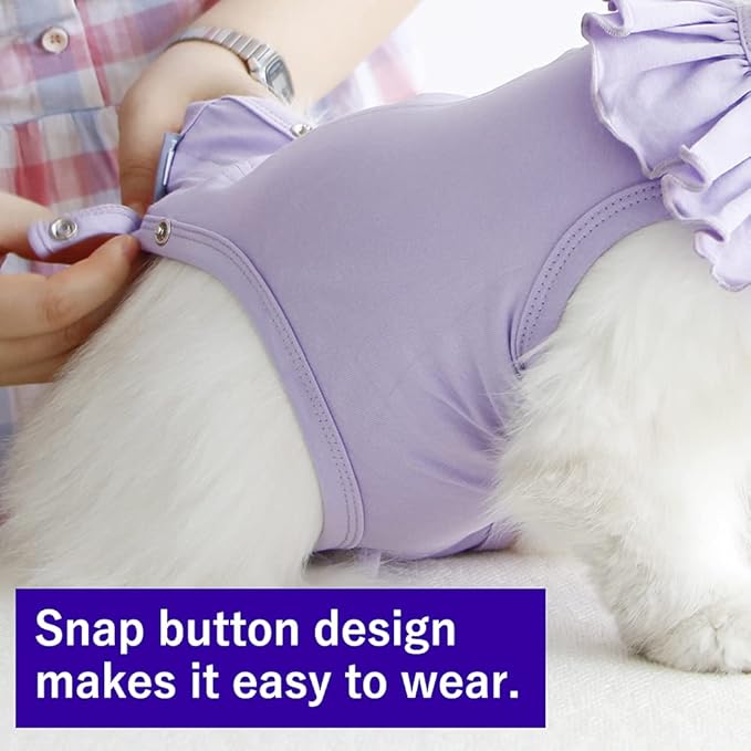 Cat Recovery Suit for Abdominal Wounds and Skin Diseases,Breathable Surgical Recovery Shirt After Surgery Wear Anti Licking Wounds,E-Collar Alternative for Female Cats Kitten(RSC01-blue-m)