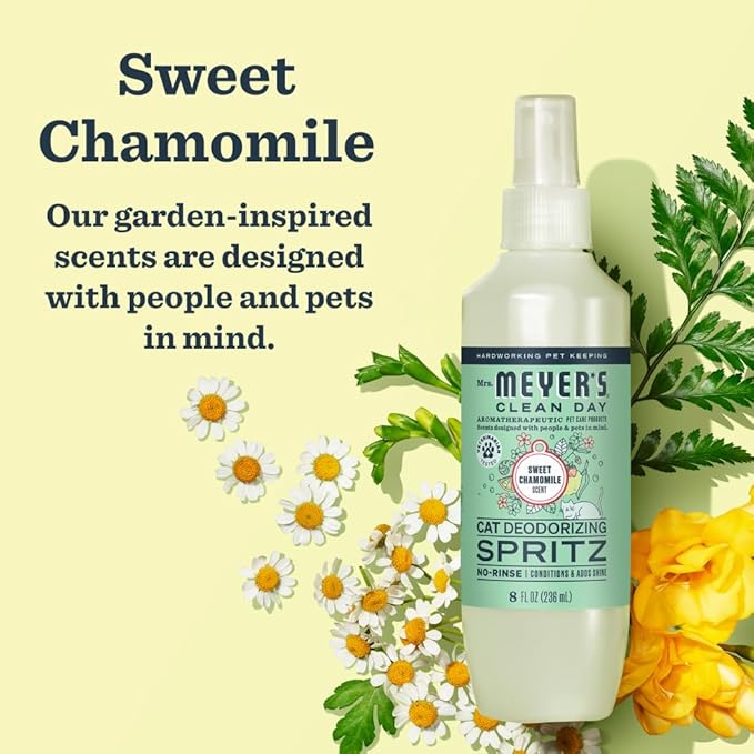 MRS. MEYER'S Clean Day Cat Deodorizing Spray, Sweet Chamomile Scent, 8oz