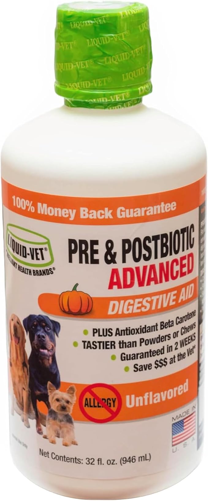 Pre & PostBiotic Support for Dogs – Digestive Upset, Stool Quality & Sensitive Stomach Support – Easy Liquid Formula for Picky Eaters