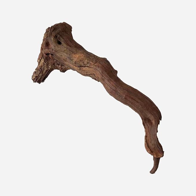 Natural Driftwood for Aquarium Decor, L24.8×W4.33×H14.96 Inches Large Drift Wood Decorations for Reptile Hide, Fish Tank, Optional Shapes