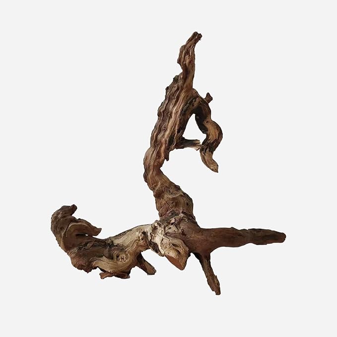 Natural Driftwood for Aquarium Decor, L20.08×W6.69×H18.11 Inches Large Drift Wood Decorations for Reptile Hide, Fish Tank, Optional Shapes