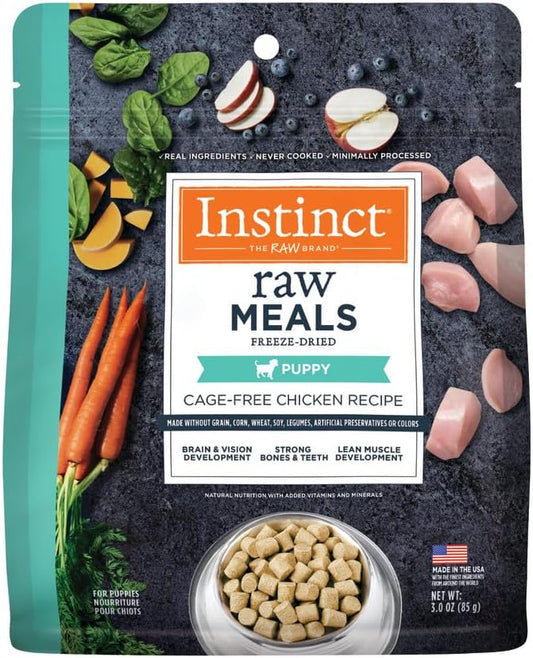 Instinct Raw Meals Freeze-Dried Puppy Chicken Dog Food, 3 oz. Bag