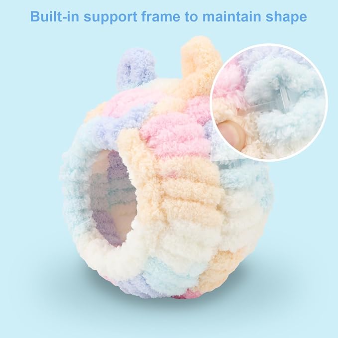 Wontee Bird Nest Bed Breeding House Winter Warm Snuggle Hut for Budgies Parakeets Cockatiels Lovebirds Canaries (Multi-Colored)