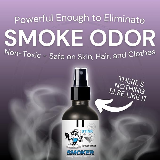 Smoke Odor Eliminator Spray for Home, Car, Clothes, Hands, Hair, Walls, & More | Completely Neutralizes All Types of Smoke Odor | Best Smoke Smell Remover Bamboo Teak 1 Gallon