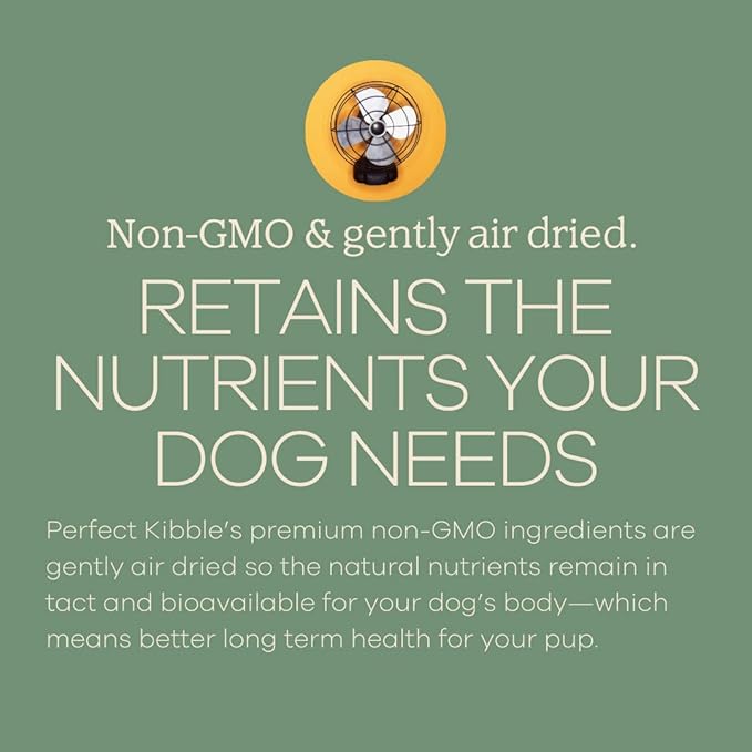 Yumwoof Perfect Kibble Non-GMO Air Dried Dog Food | Improves Allergies & Digestion with Organic Coconut Oil, MCTs & Antioxidants | Vet-Approved Soft Dry Diet | Made in USA (Chicken 14 oz.)