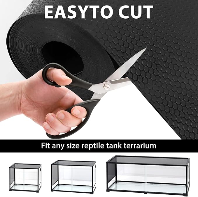 Reptile Substrate Mat Terrarium Carpet, 118" x 23.6" Non-Adhesive Reptile Terrarium Bedding Substrate Liner, Bearded Dragon Tank Accessories for Reptile,Leopard Gecko,Lizard,Tortoise