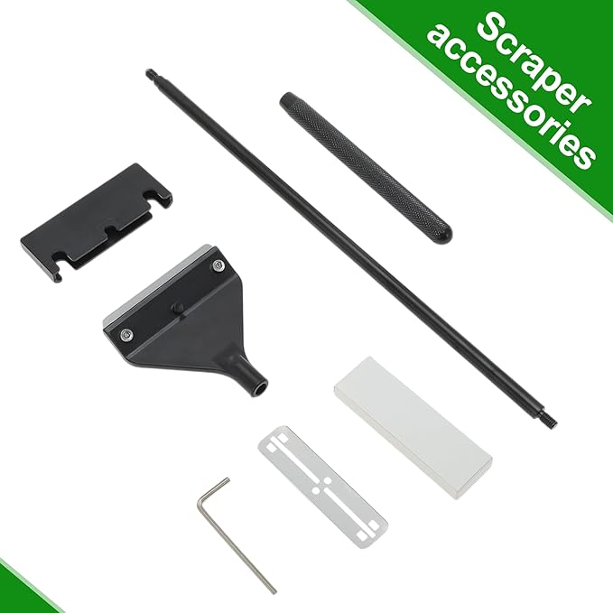 Seaweed Scraper for Glass Aquariums, Fish Tank Cleaner with 10 Blades, Efficient Aquarium Cleaning Tool, Rust-Resistant, Black, 1 Set