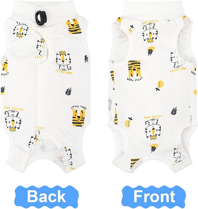 Cat Recovery Suit Female, Breathable Cat Onesie After Surgery Female for Abdominal Wounds or Skin Diseases, Surgery Recovery Suit Kitten Onesie After Spay Wear Anti Licking