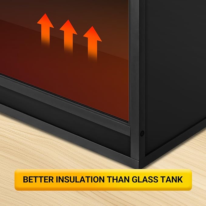 REPTI ZOO 50 Gallon Wooden Reptile Tank Enclosure, 36x18x18 inch Reptile Terrarium for Bearded Dragon Ball Python Gecko Snake Turtle, Light Weight Habitat Cage
