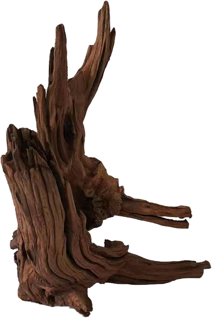 Natural Driftwood for Aquarium Decor, L17.32×W12.2×H18.11 Inches Large Drift Wood Decorations for Reptile Hide, Fish Tank, Optional Shapes