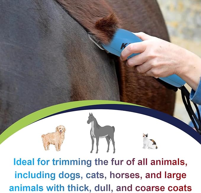 Detachable Pet Dog Grooming Blades-Size 5FW Dog Grooming Wide Blade,Cutting Length 1/4" 6.3mm,Compatible with Most Andis,Oster A5,Wahl km10 Clippers