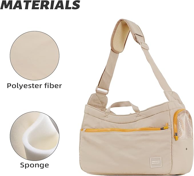 Soft and Comfortable Pet Carrier and Business Backpack with Strong Support - Ideal for Business, Travel, and Outings with Small Dogs and Cats (Kahki,15.7" L x 5.5" W x 9.8" H,up to 16lbs