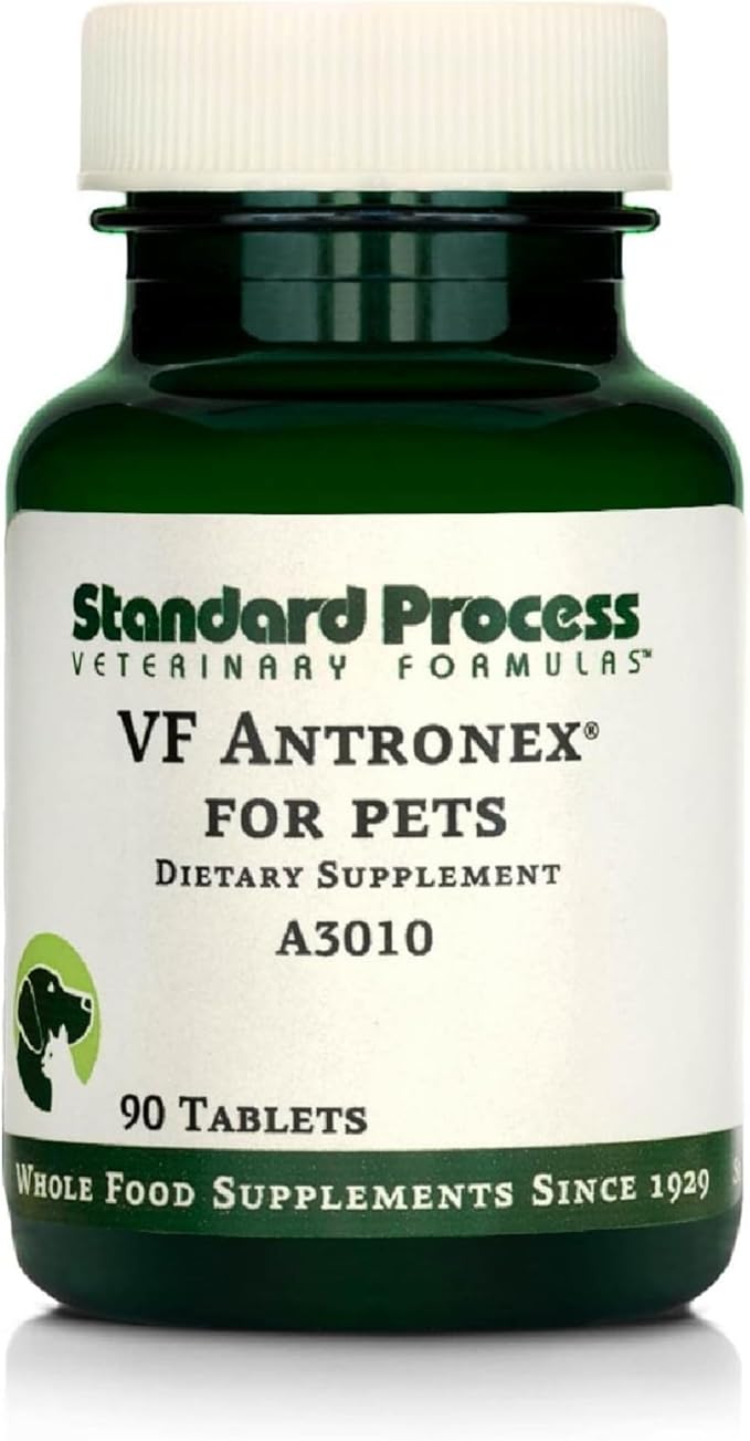 Standard Process Inc. VF Antronex for Pets - Feline & Canine Hepatic Support Formula - Healthy Liver Supplement for Cats & Dogs - Antronex Supplement to Support Healthy Immune System - 90 Tablets