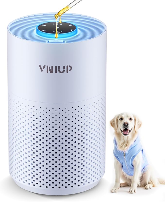 ๐๐๐ฐ๐๐ฌ๐ญ Air Purifiers for Home Bedroom up to 800 ftยฒ, VNIUP H14 HEPA Room Air Purifiers for Bedroom with Fragrance Function, with Sleep Mode& Light Mode Air Cleaner for Pet Dander Odor Dust Smoke