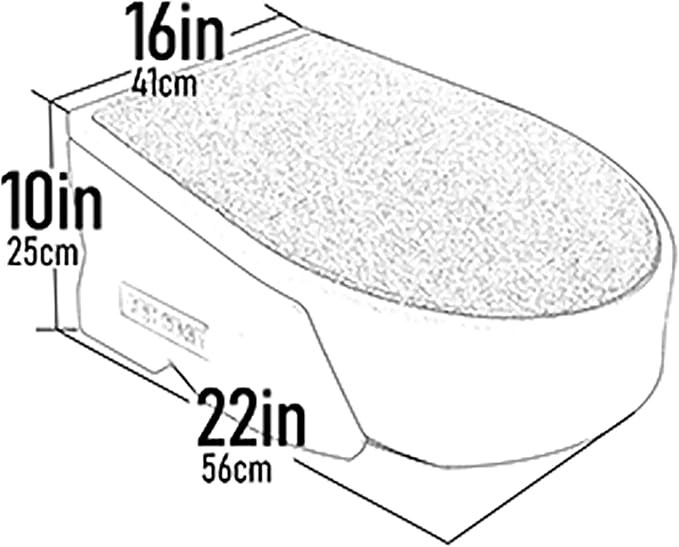 Pet Gear Stramp Stair and Ramp Combination for Dogs/Cats, Easy Step, Lightweight/Portable, Sturdy, Easy Assembly (No Tools Required), Fog