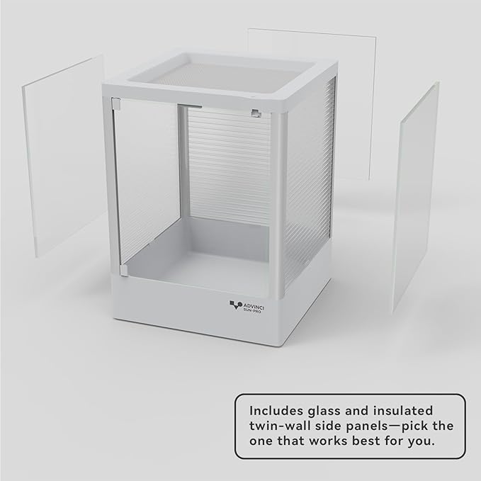 Reptile Glass Terrarium 24"x18"x18" 32 Gallon Knock-Down Dual-Locking Security Mesh Ventilation Durable Aluminum Frame Modern Design