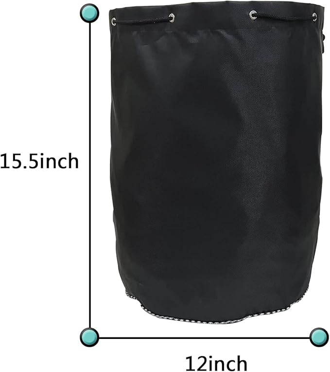 Waterproof trimmer cover and engine waterproof cover are suitable for trimming machine, lawn mower, electric saw, hedge and rod saw. 600D heavy Oxford cloth 12D x 15.6h inch(3pack) (Black-600D(3pack))