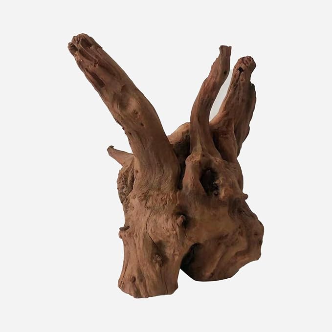 Natural Driftwood for Aquarium Decor, L7.87×W7.48×H8.66 Inches Large Drift Wood Decorations for Reptile Hide, Fish Tank, Optional Shapes