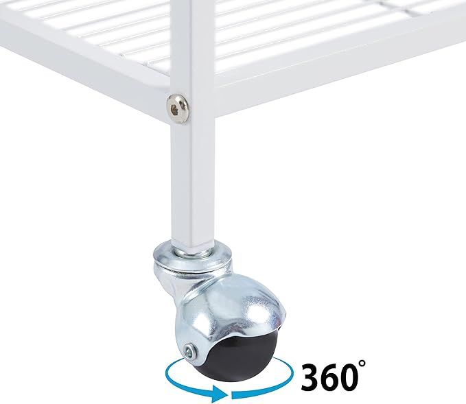 Yaheetech Rolling 2-Story Ferret Cage Small Animal Cage for Chinchilla Adult Rats Metal Critter Nation Cage w/ 2 Removable Ramps/Platforms White