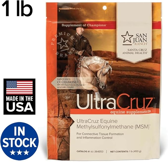 UltraCruz Equine MSM® Powder, 1 lb