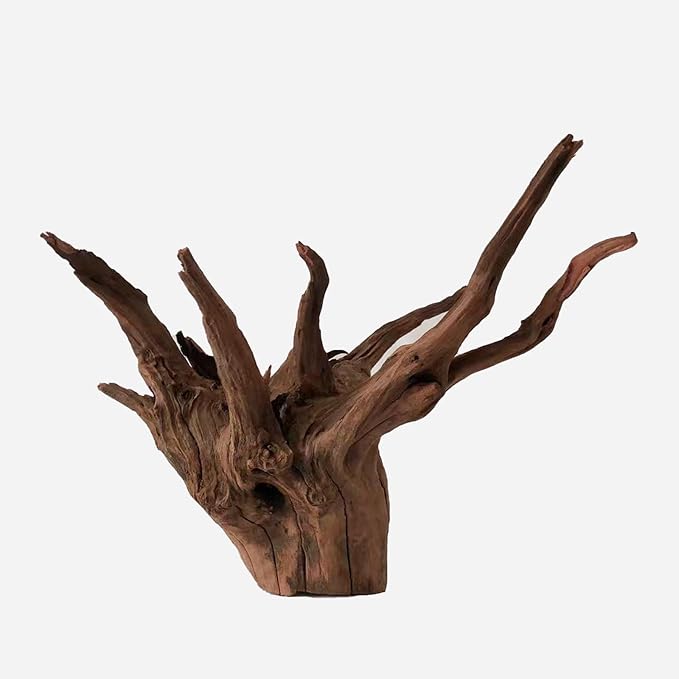 Natural Driftwood for Aquarium Decor, L16.14×W14.57×H12.99 Inches Large Drift Wood Decorations for Reptile Hide, Fish Tank, Optional Shapes