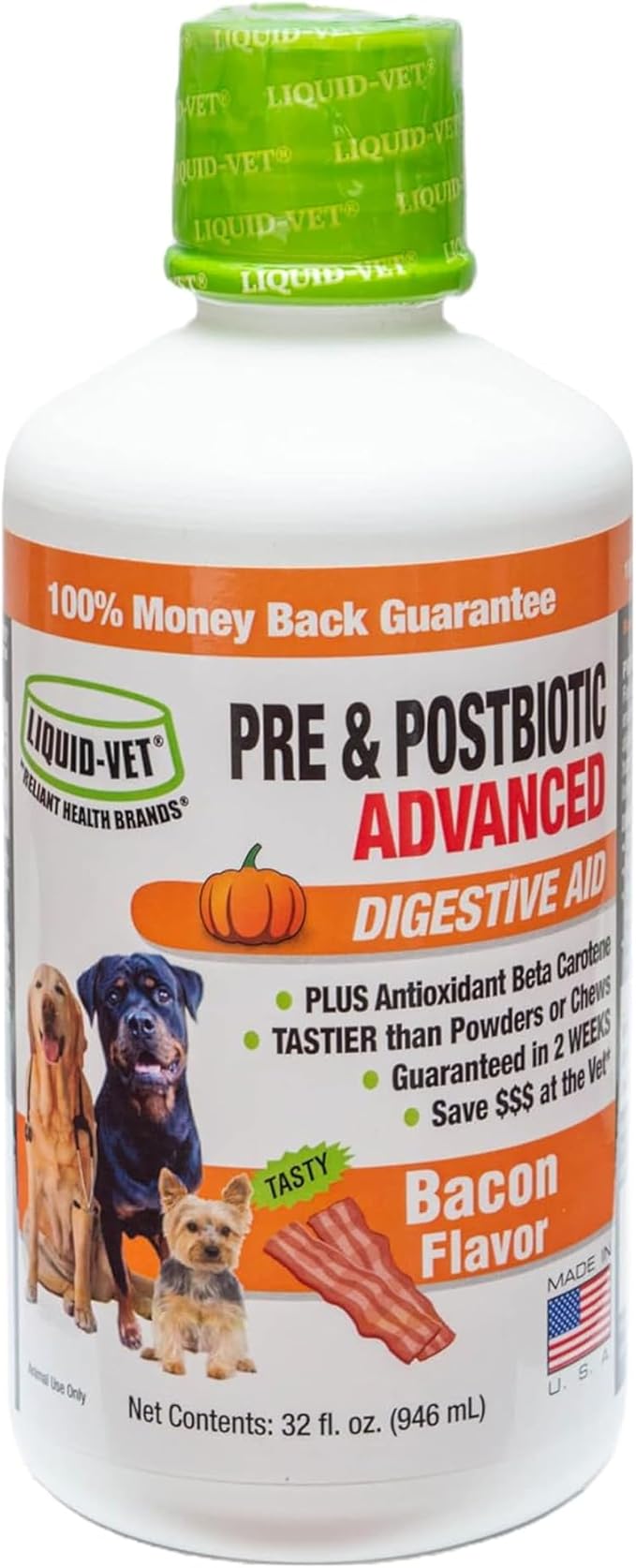 Pre & PostBiotic Support for Dogs – Digestive Upset, Stool Quality & Sensitive Stomach Support – Easy Liquid Formula for Picky Eaters