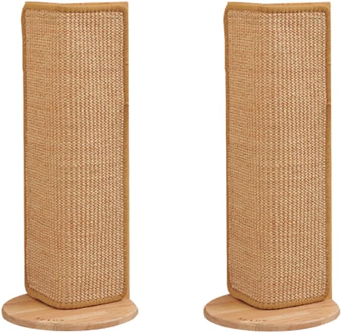 SHENGOCASE 2-Pack 20.5" Tall Wall Sofa Couch Corner Cat Sisal Scratcher,Scratching Post,Replaceable Sisal Scratch Pad Mat, Couch Protector