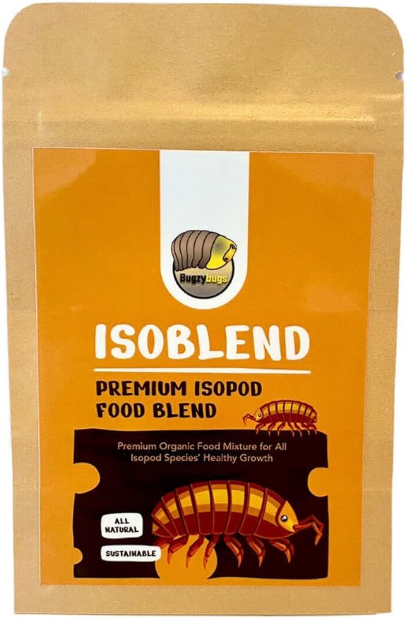 Isoblend Premium Isopod Food Feed Mix All Natural Vegetable Dry Blend for Isopods Feeders Insects