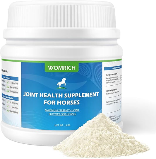 Joint Health Supplement for Horses Powder - Glucosamine, MSM, Chondroitin Sulfate - Joint Support Supplement for Horses Senior Horse Joint Support Formula