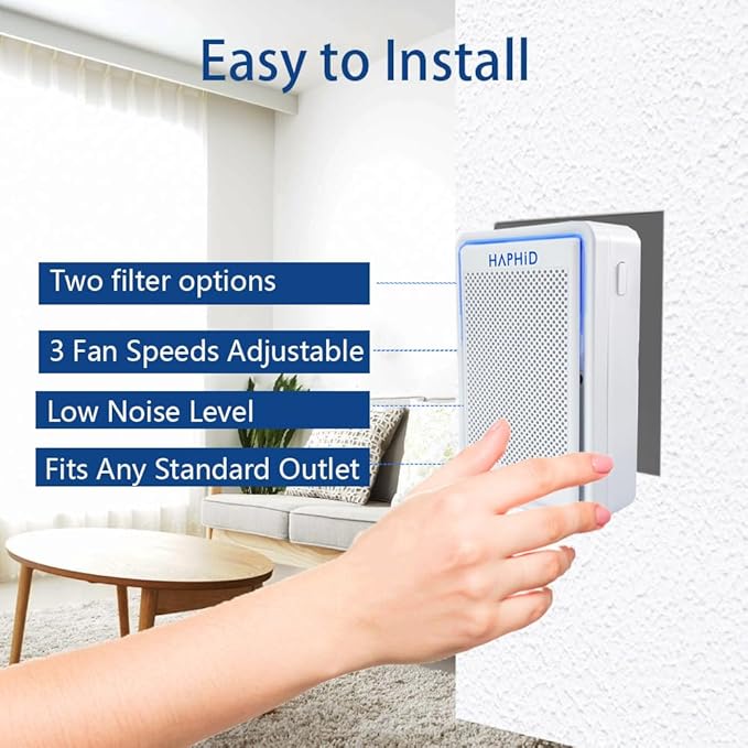 Cat Litter Deodorizer Plug In Ionizer Air Purifier, Litter Deodorizer 3 in 1 with Ionizer, HEPA Filter & Activated Carbon Block, Pet Odor Eliminator for home to Clean: Various Odors (2-Pack)