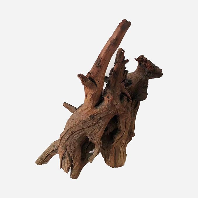 Natural Driftwood for Aquarium Decor, L15.35×W7.87×H13.39 Inches Large Drift Wood Decorations for Reptile Hide, Fish Tank, Optional Shapes