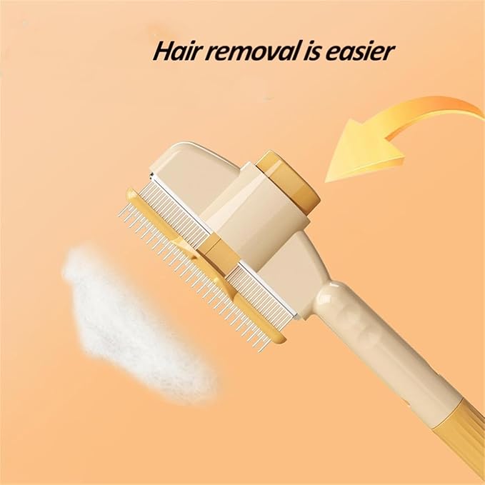 Brush For Cats 2pcs Pet Cats Dogs Brush Comb Flea Comb, With Long & Short Stainless Steel Metal Teeth Cat Combs for Indoor,for Shedding And Tangles, Self-Cleaning Pet Comb Comfort And Safety (3)