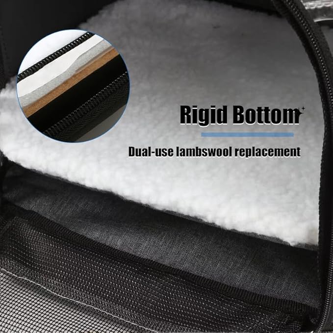 LUNATAIL Pet Carrier Backpack with Steel Frame — Privacy-Focused Travel Bag for Pets
