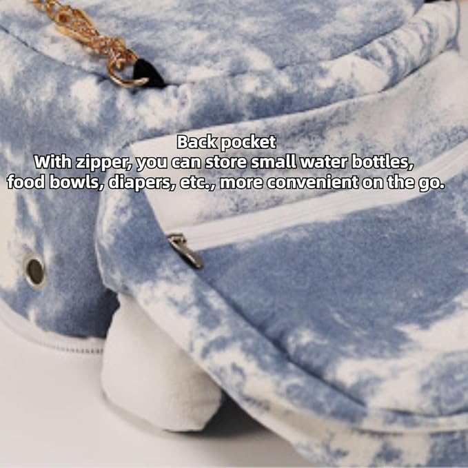 Sugar Glider Travel Pouch Gerbil Hedgehog Portable Travel Carrier Outdoor Hangbag Grey Squirrel Rat Carrier for Small Animal (Grey,Blue,Small)