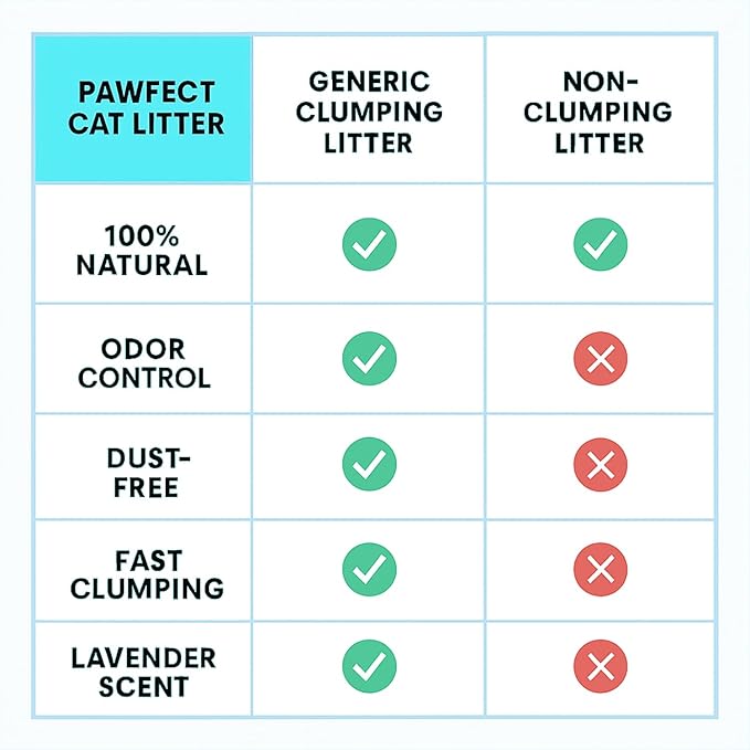 Lavender Scented Clumping Cat Litter – 17.2 lb / 9L, Dust-Free, Odor Control