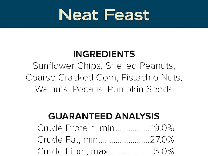 Blue Seal Neat Feast Wild Bird Seed | Convenient Shell-Free Mix | Attracts Wide Variety of Birds | 20 Pound Bag