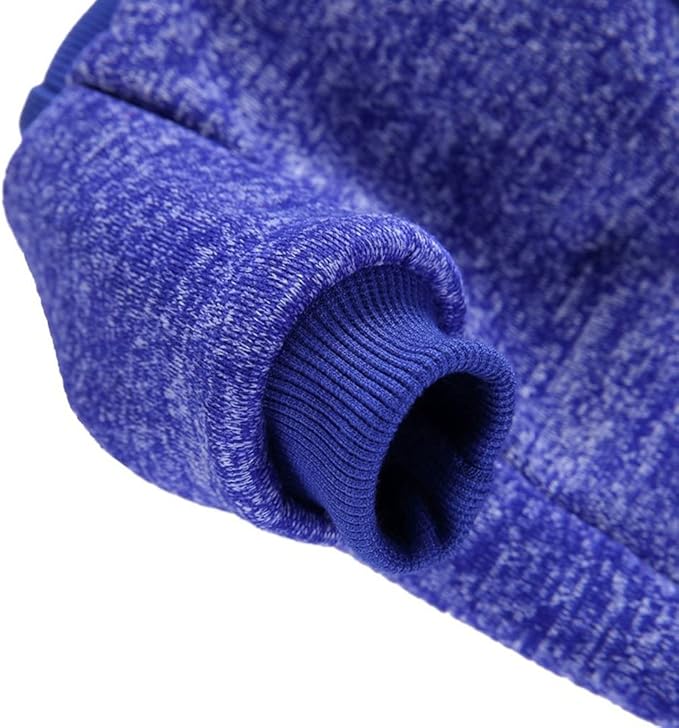 Jecikelon Dog Clothes Dogs Sweater Soft Puppies Clothing Winter Puppy Sweaters Warm Outfit for Dogs Small XXS XS Cat Apparel (Dark Blue, S)